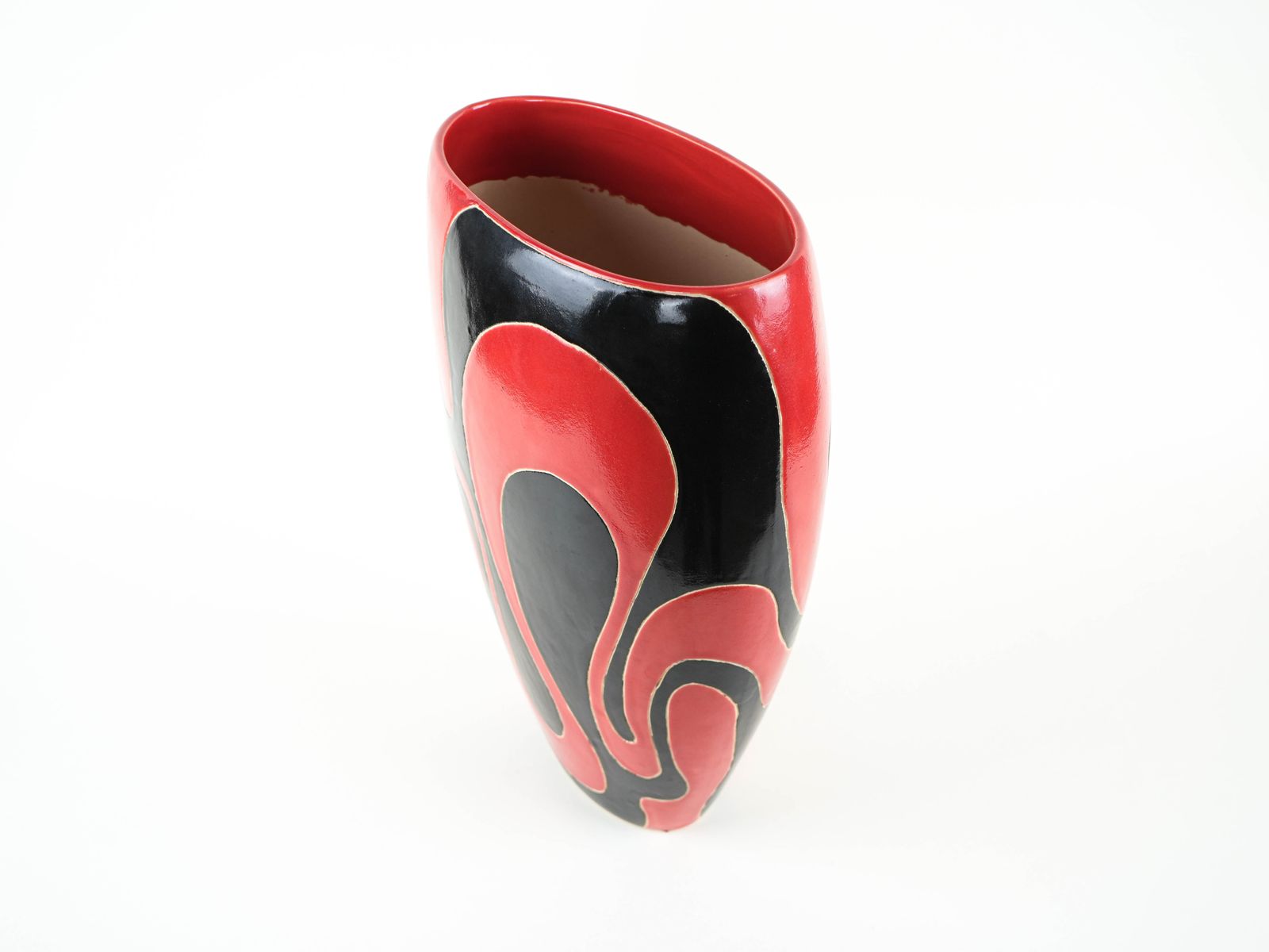 Vase en céramique, design italien, années 1970, Made in Italy photo 458.0