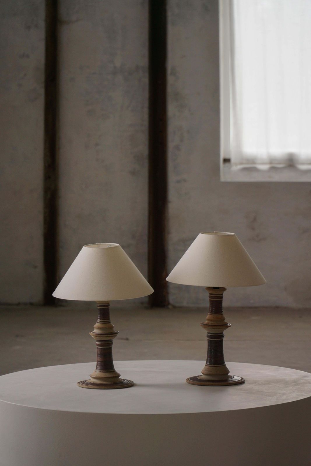Scandinavian Ceramic Table Lamp, Tue Poulsen, Mid Century Modern, Denmark, 1970s photo buy
