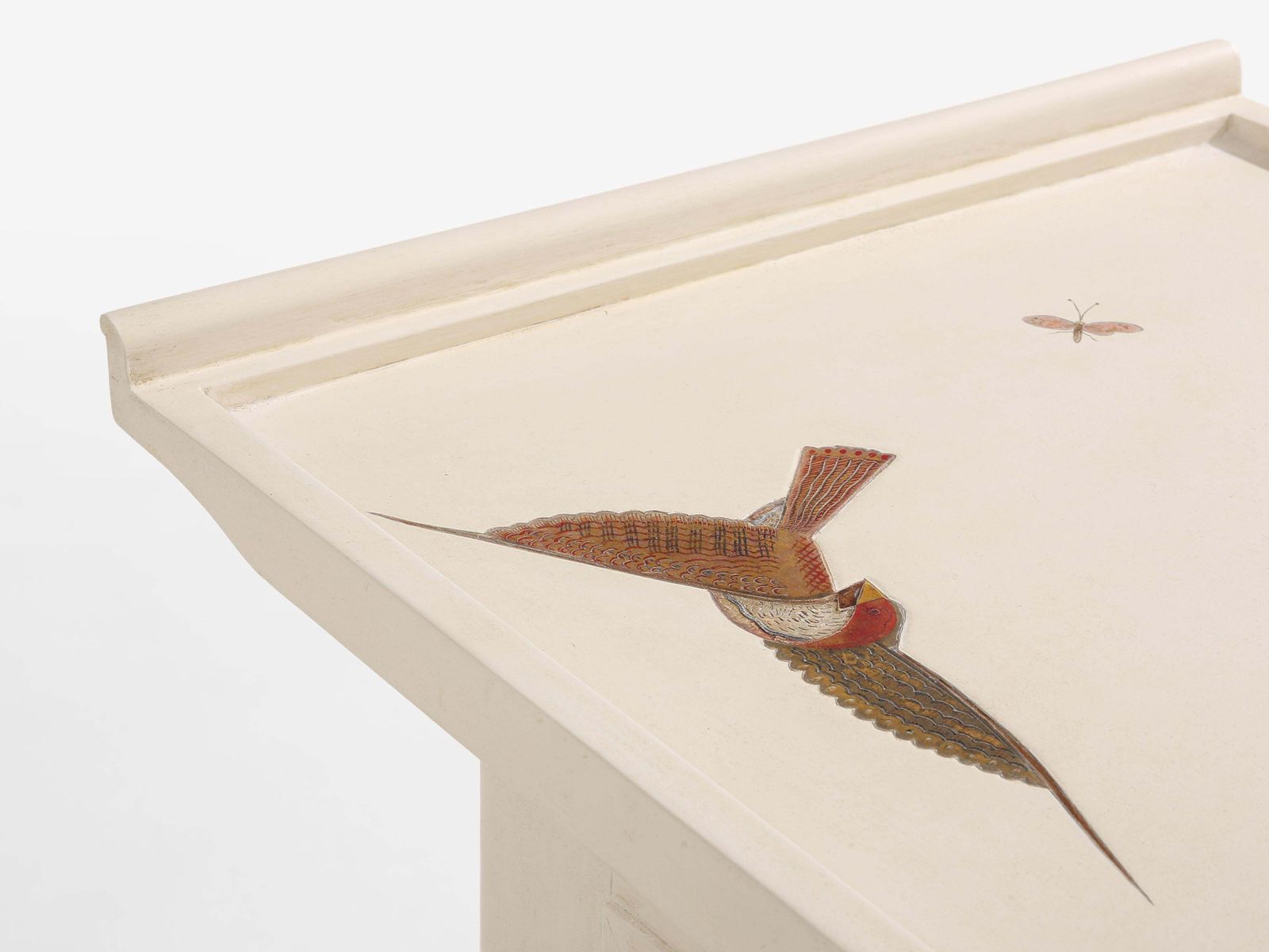 Table basse Maurice Jallot en bois peint sculpté aux oiseaux, 1930 photo buy