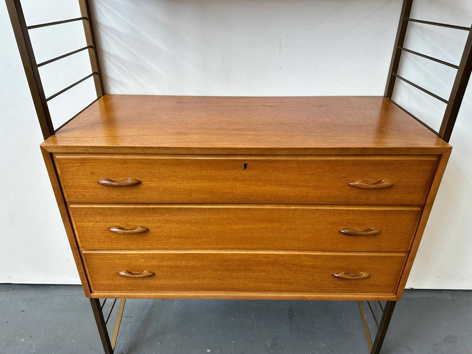 Vintage Ladderax Teak Shelving Bookcase Unit. Danish Retro Mid Century photo buy