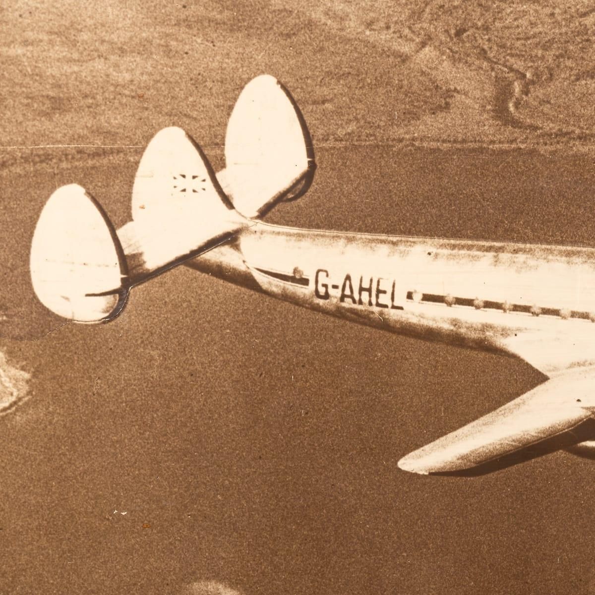 photo vinterior Vintage 20thc Large Photograph Of A Boac Constellation Speedbird C.1950