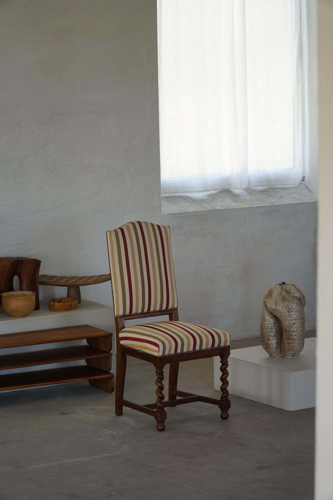 Set Of 6 Swedish Baroque Style Dining Chairs In Oak, Early 20th Century photo buy