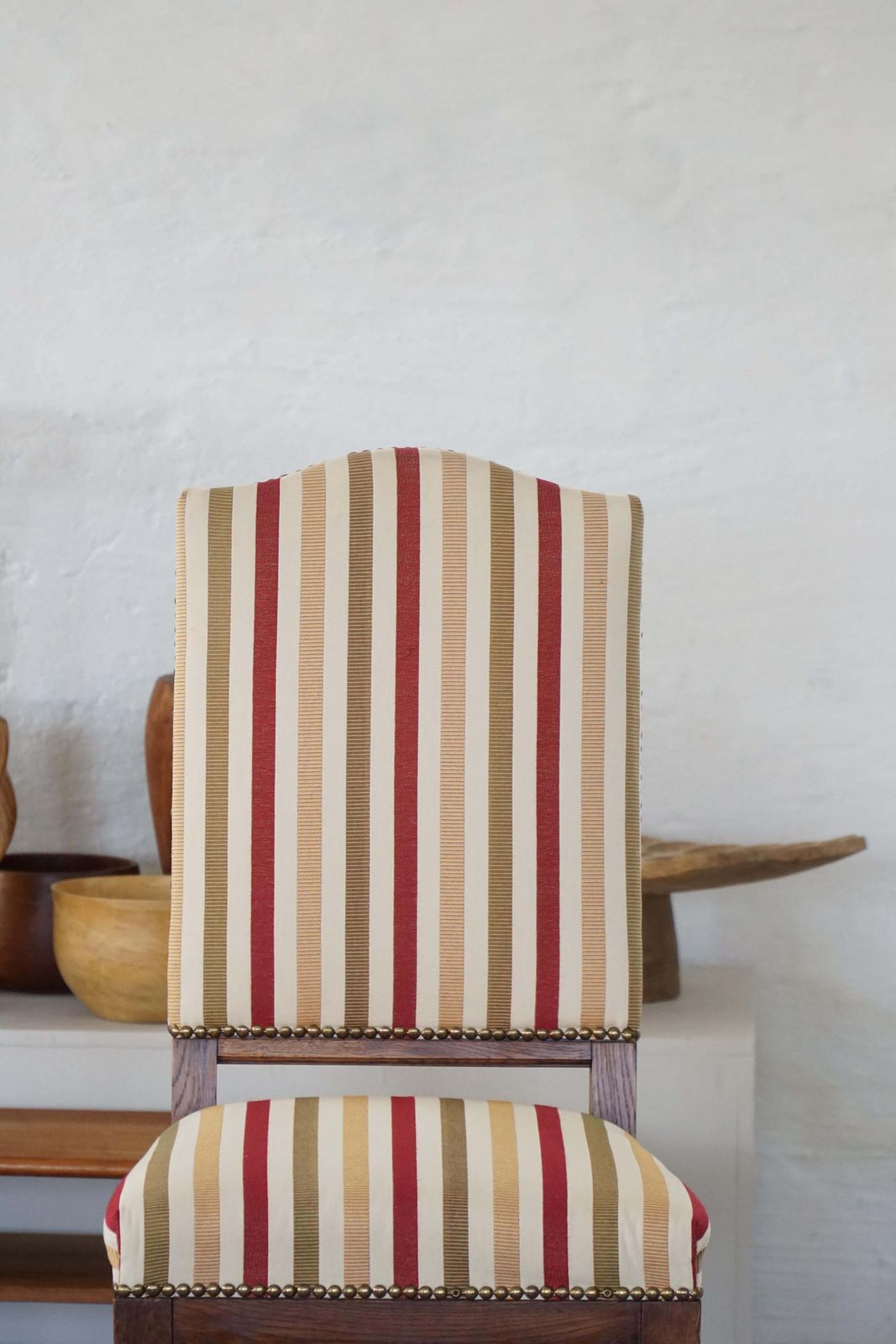 Set Of 6 Swedish Baroque Style Dining Chairs In Oak, Early 20th Century photo vintage