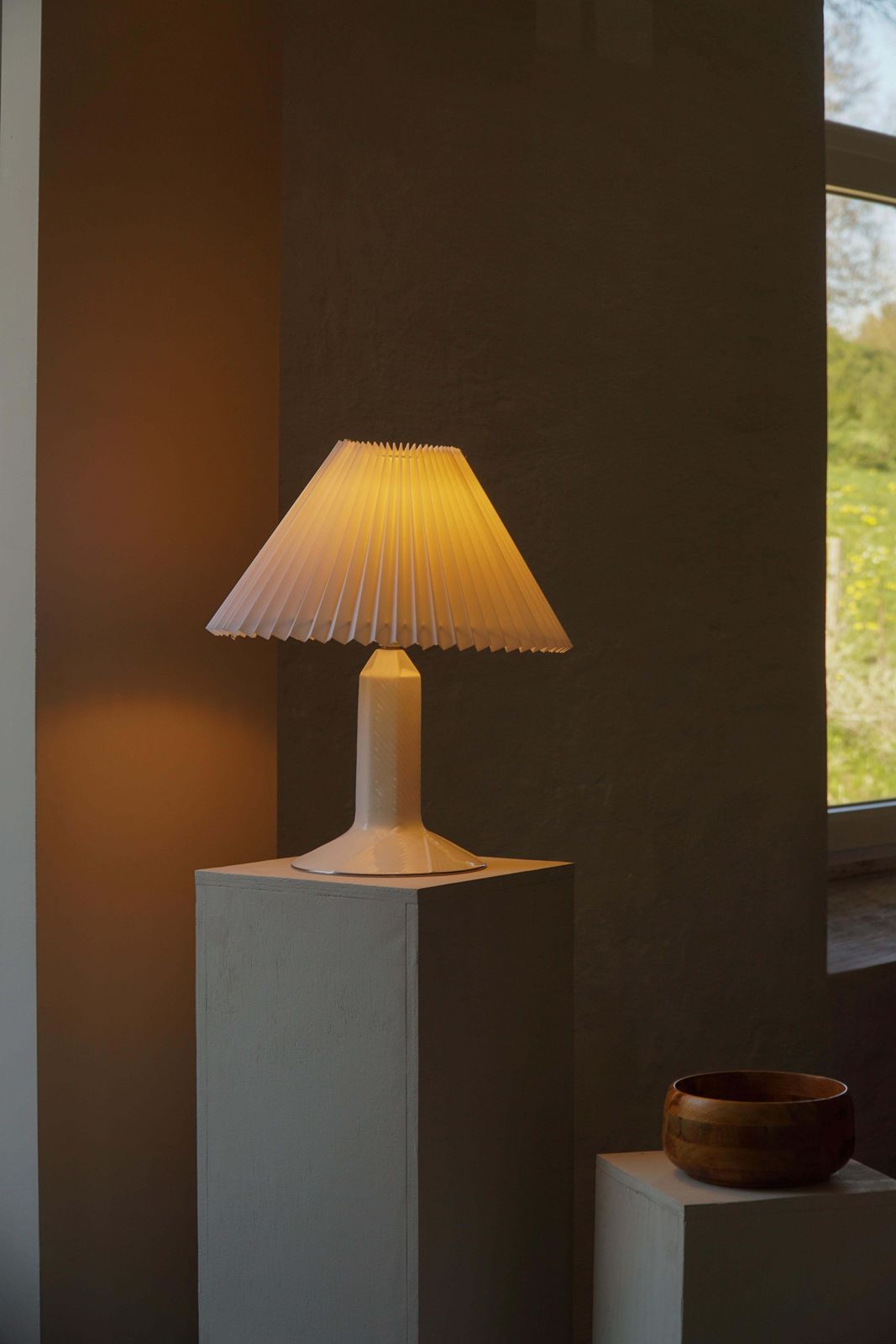 Danish Modern, Royal Copenhagen “Luciana” Porcelain Table Lamp, Denmark, 1980s photo Lighting