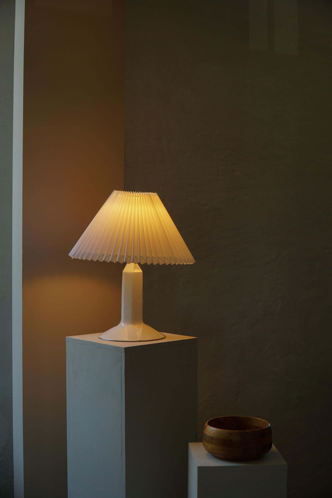 Lighting Danish Modern, Royal Copenhagen “Luciana” Porcelain Table Lamp, Denmark, 1980s photo