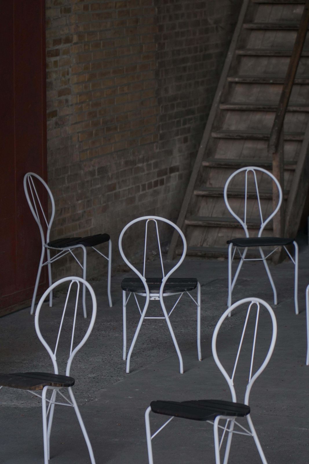 photo vinterior Vintage Tore Ahlsén "Pia" Garden Set, Table & 6 Chairs, Swedish Modern, 1990s
