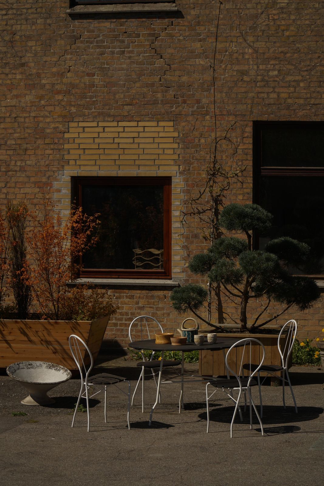 photo for sale Vintage Tore Ahlsén "Pia" Garden Set, Table & 4 Chairs, Swedish Modern, 1990s