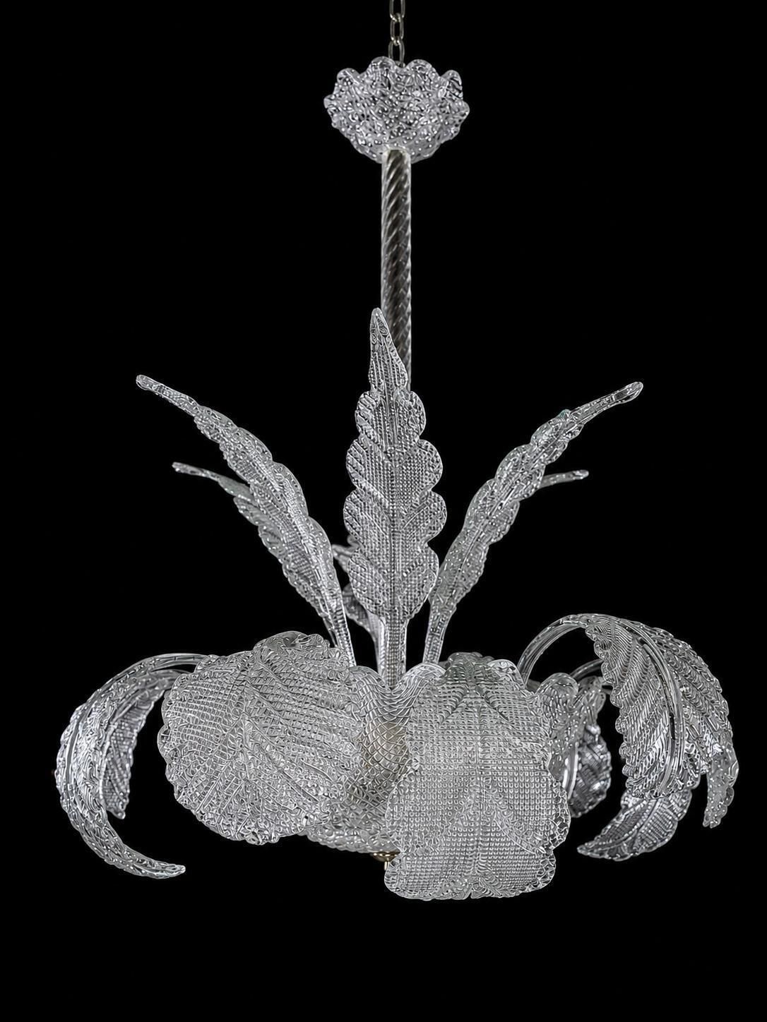 Murano Chandelier By Barovier, 1940s photo vintage