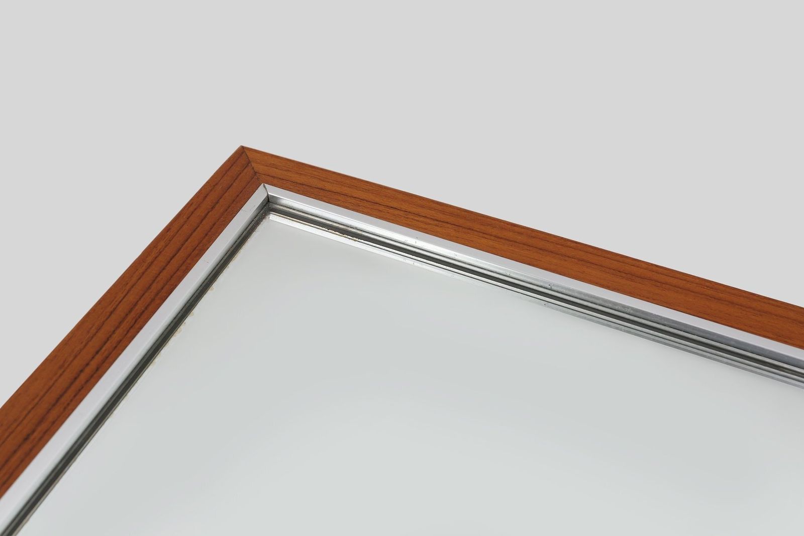 Mid Century Teak Mirror With Shelf From De Coene, Belgium, 1960s, Set Of 2 photo buy