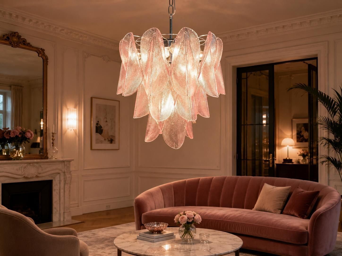 Italian Murano Chandelier photo vinterior