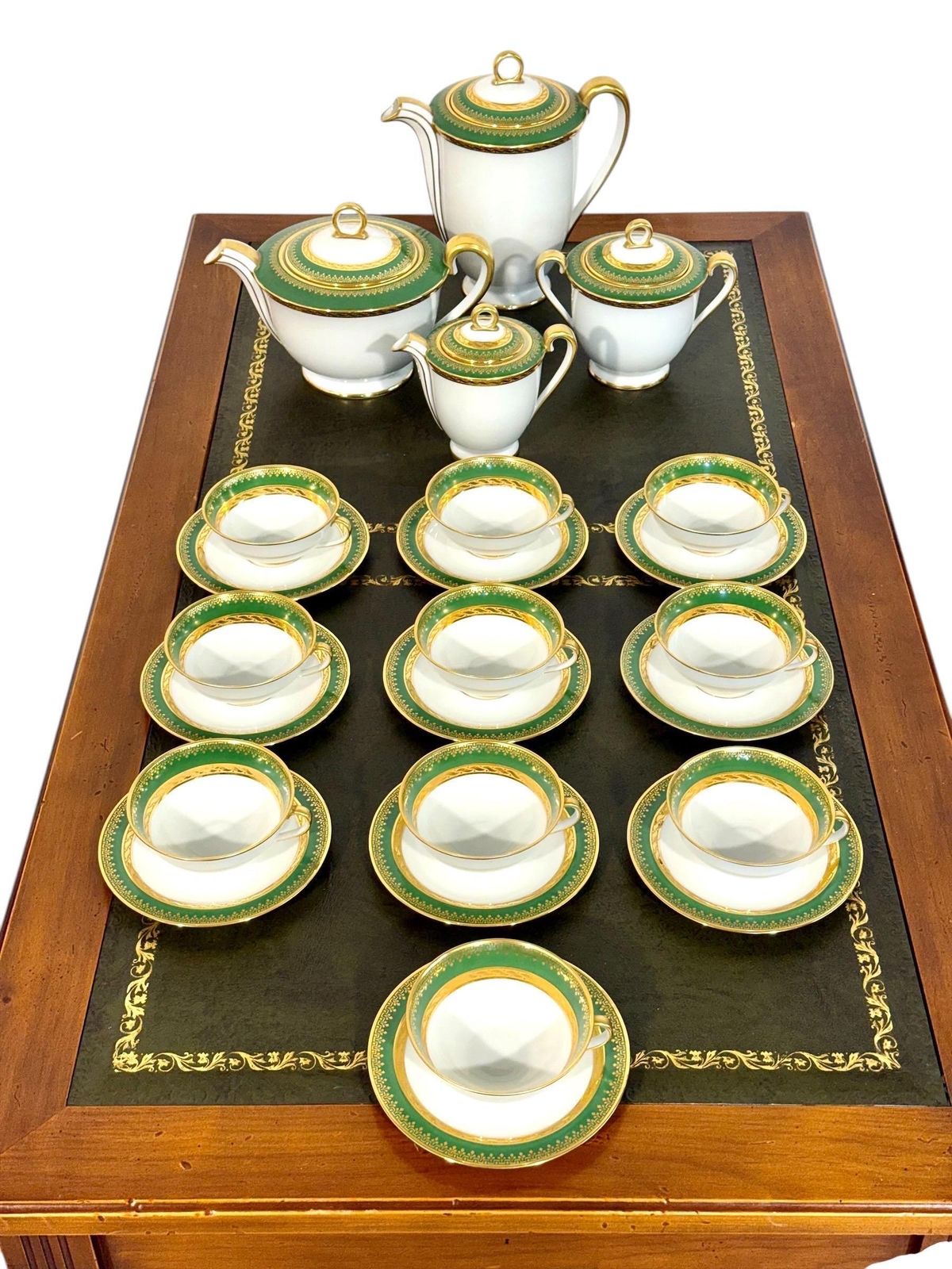 Home Decor Art Deco Limoges "Unic" Porcelain Tea & Coffee Service, 44 Pieces photo