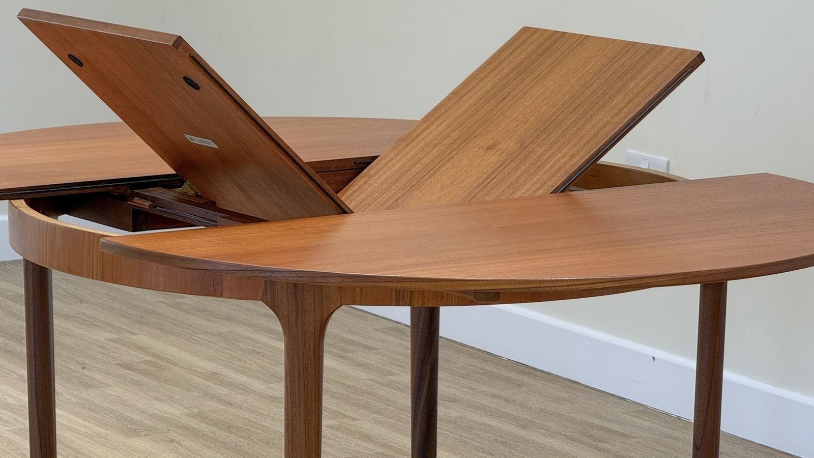 1800.0 McIntosh Dunvegan Teak Dining Set – Round Extending Table & 4 Chairs (1960s Scotland) photo