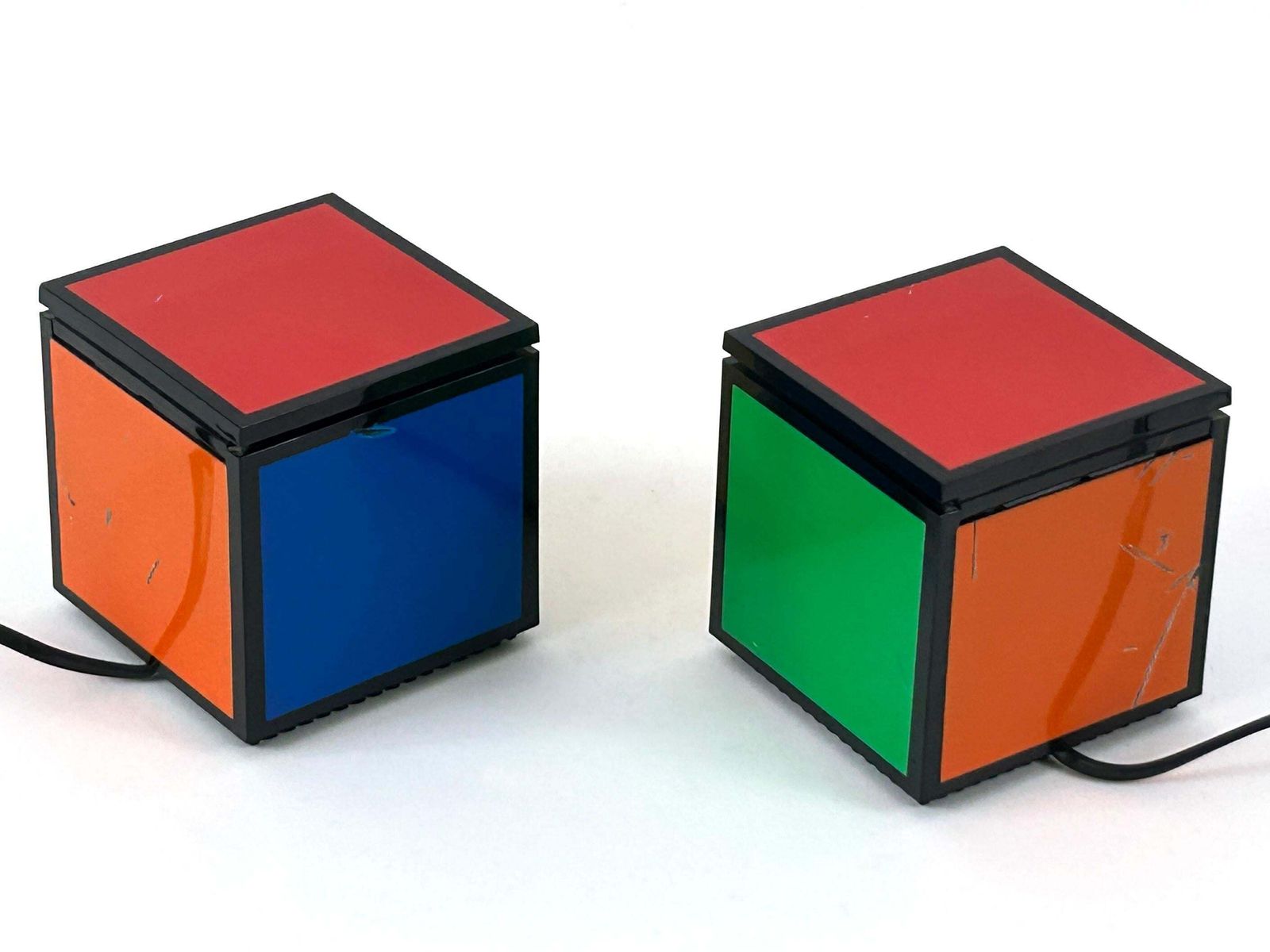 Early Pentacolore Cuboluce Table Lamps By Franco Bettonica & Mario Melocchi 1972 photo buy