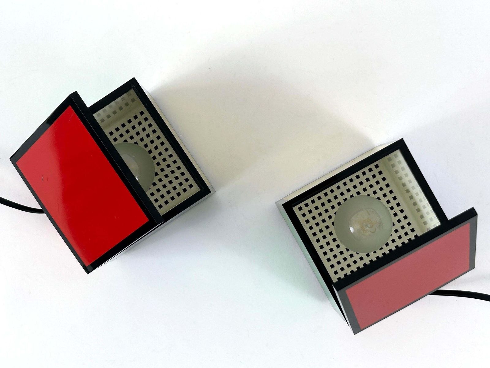 photo vinterior Early Pentacolore Cuboluce Table Lamps By Franco Bettonica & Mario Melocchi 1972