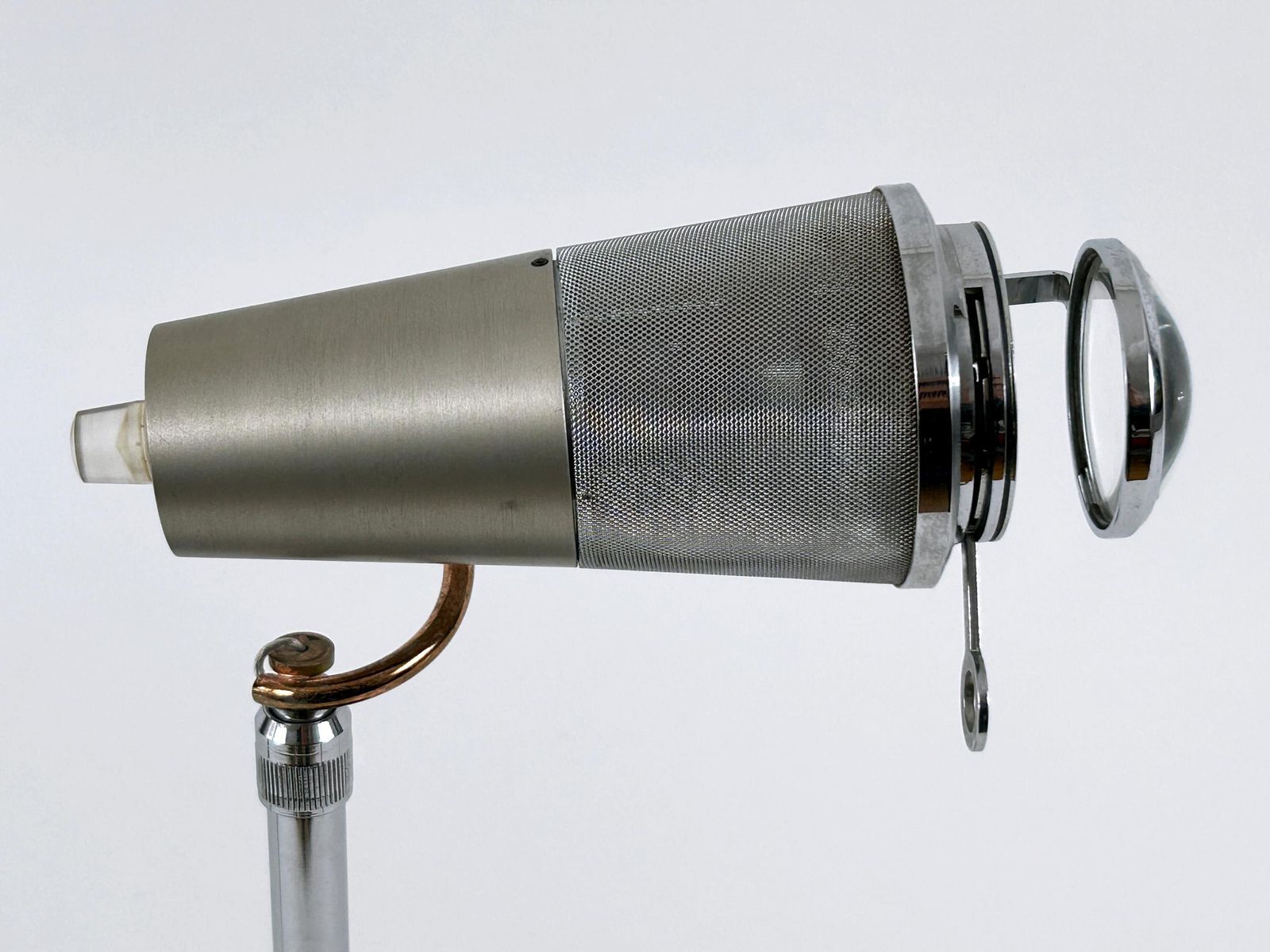 photo vintage Rare Arturo Silva Light Projector Or Table Lamp Galileo Sistema For Antonangeli
