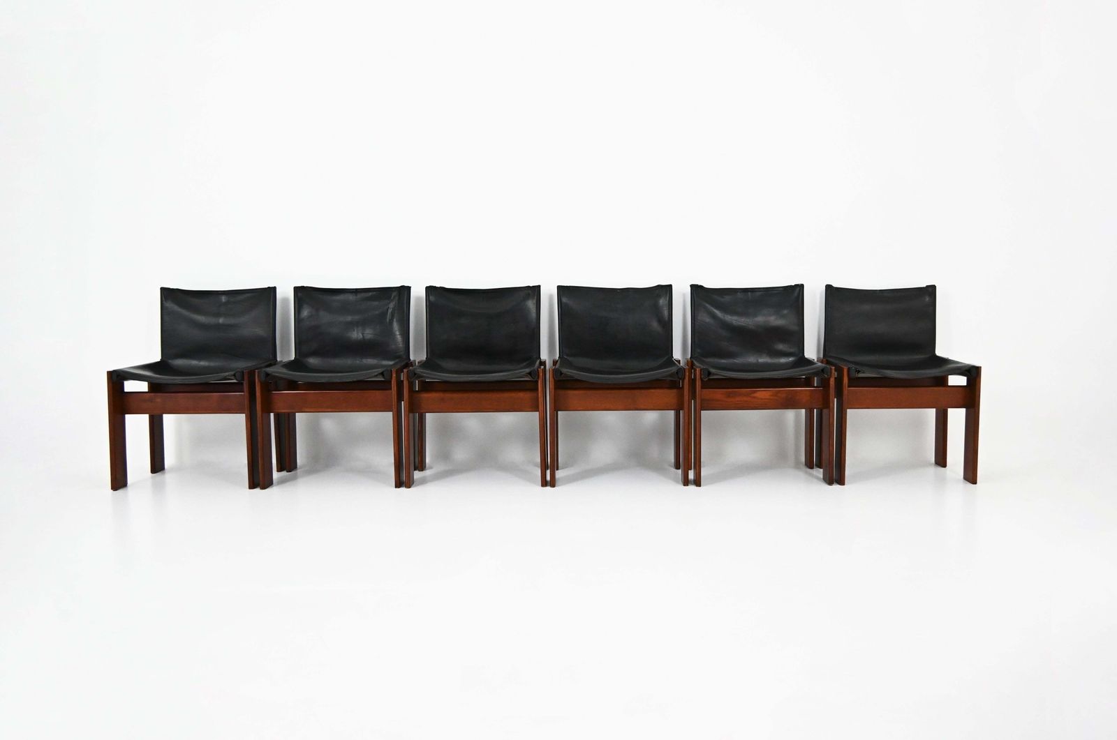 Monk Dining Chairs By Afra & Tobia Scarpa For Molteni, 1970s, Set Of 6 photo Furniture