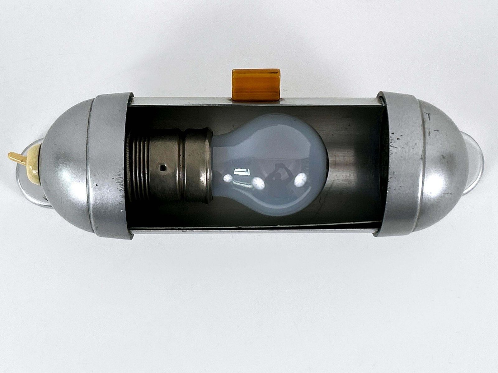 Streamline Design Bauhaus Sub Marine Cabinet Sconce By König Germany 1940s photo 1233.0