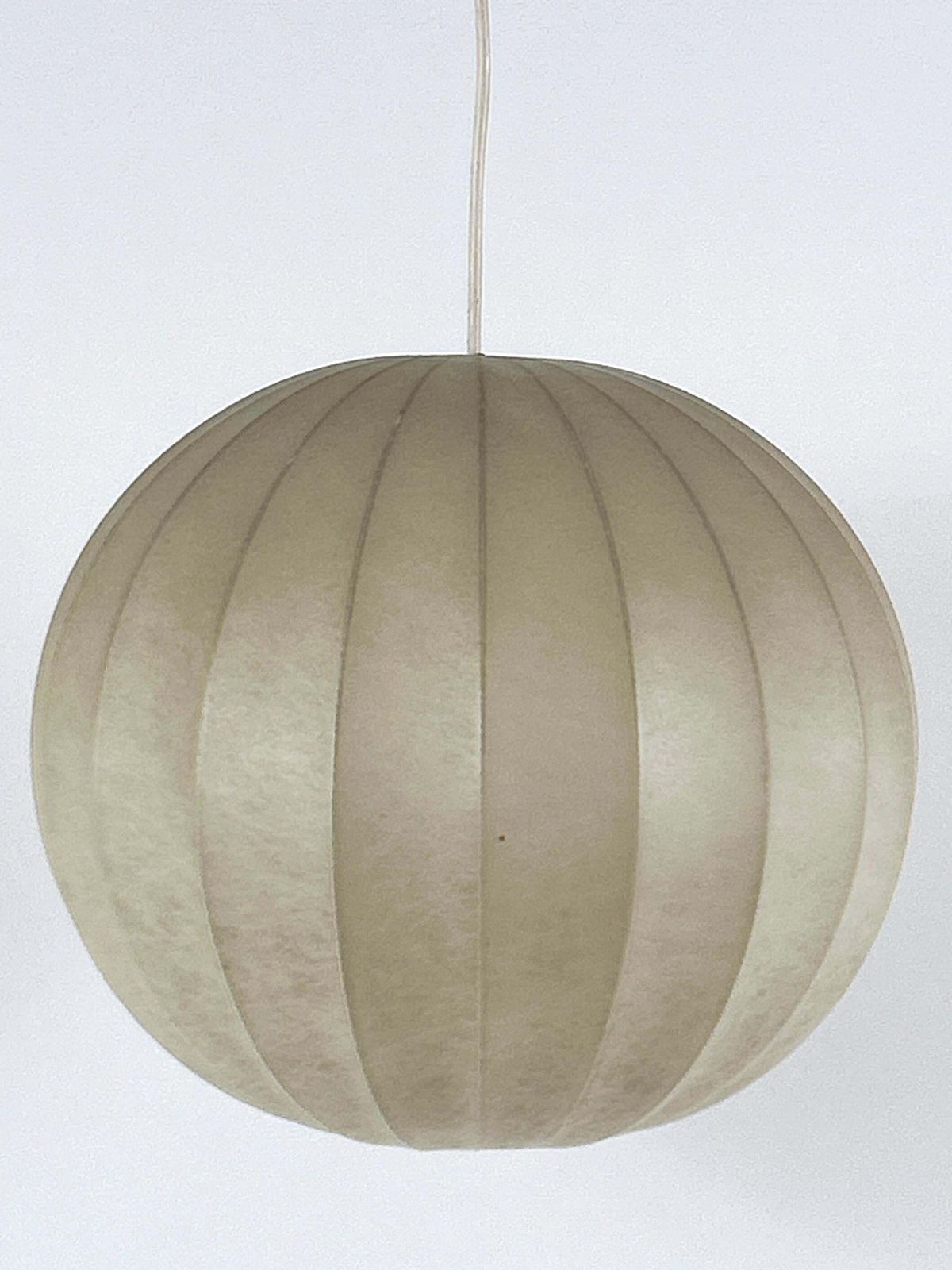 Mid Century Goldkant Globe Cocoon Pendant Lamp Or Hanging Light Germany 1960s photo 3083.0