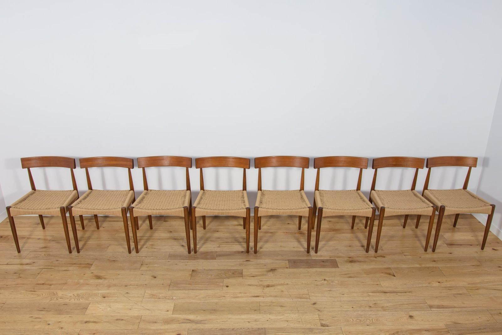 Mid Century Modern Dining Chairs By Arne Hovmand Olsen For Mogens Kold, 1960s, Set Of 8 photo Furniture