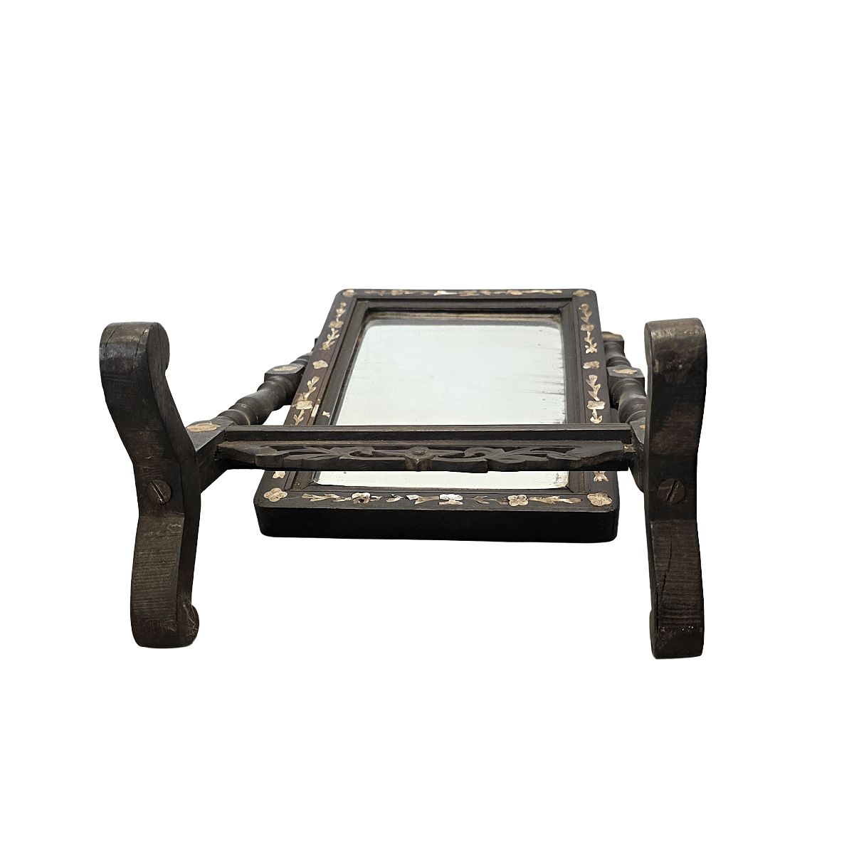 Antique Chinese Psyche Mirror, From The Period 1840 1860. photo vinterior