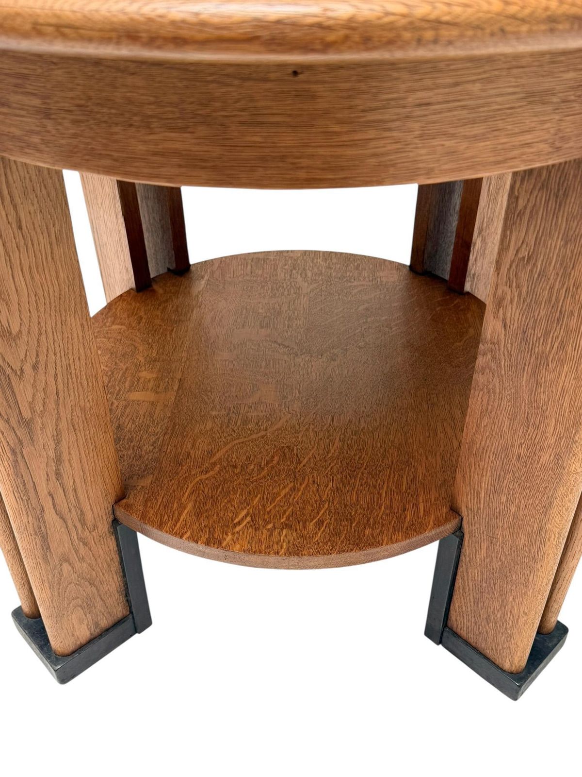 4845.0 Art Deco Coffee Table By Jan Brunott, Solid Oak, Dutch Design, 1920s photo