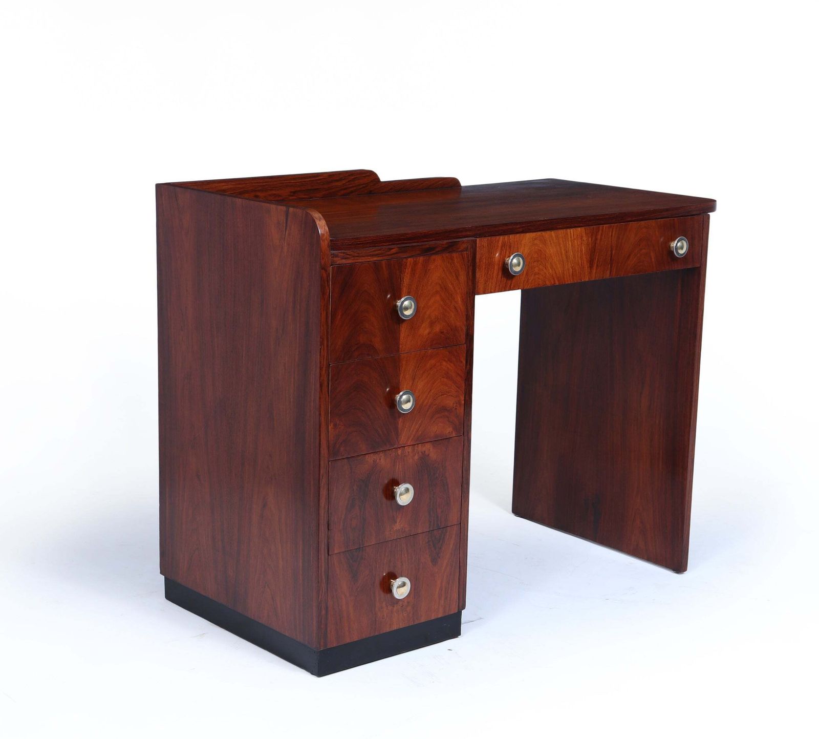 French Art Deco Single Pedestal Desk photo for sale