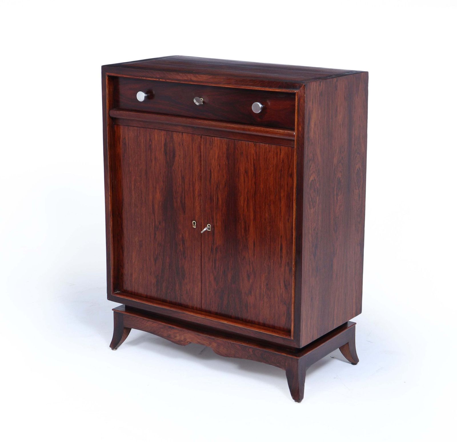 French Art Deco Rosewood Cocktail Cabinet photo for sale