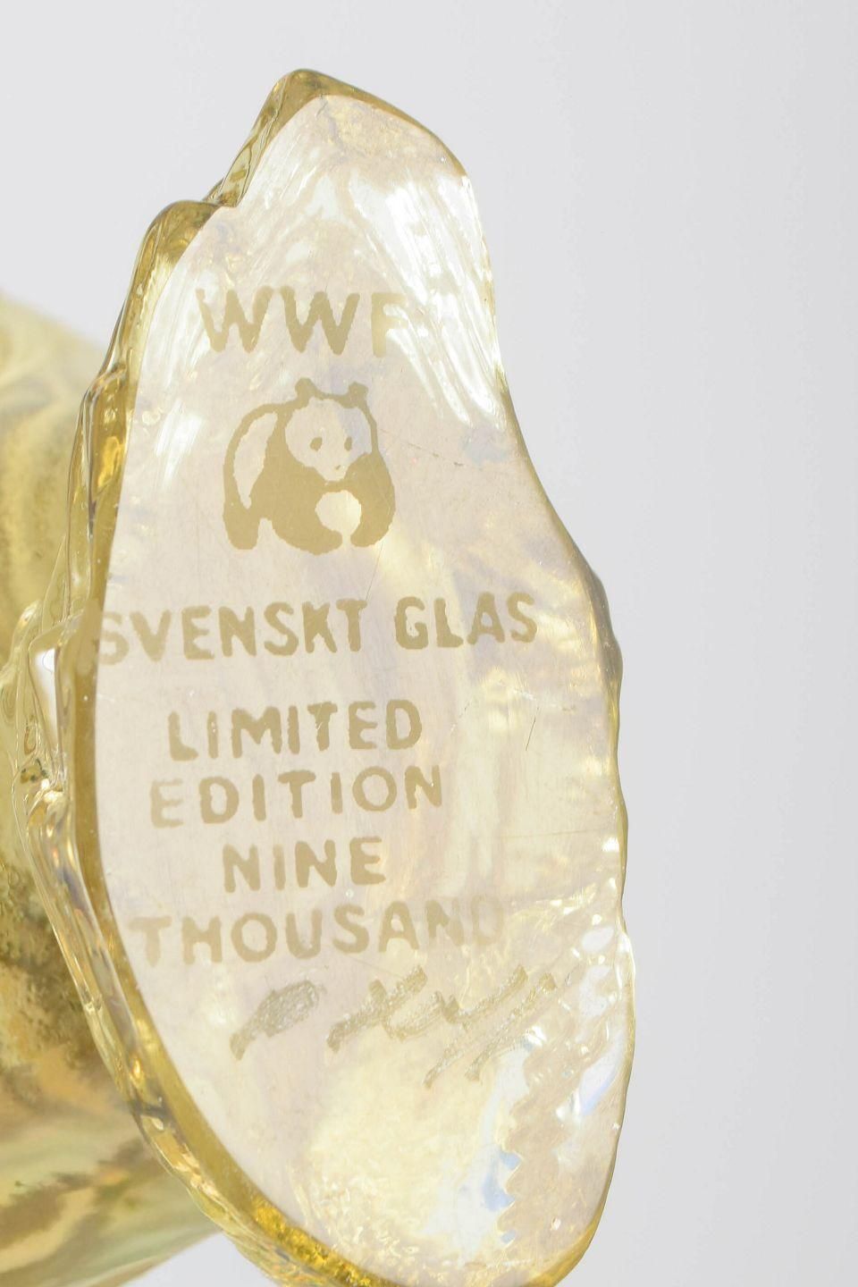 Paul Hoff, Kosta Boda. Set van vijf glazen vogelfiguren voor WMF. Jaren 1980 photo Woonaccessoires