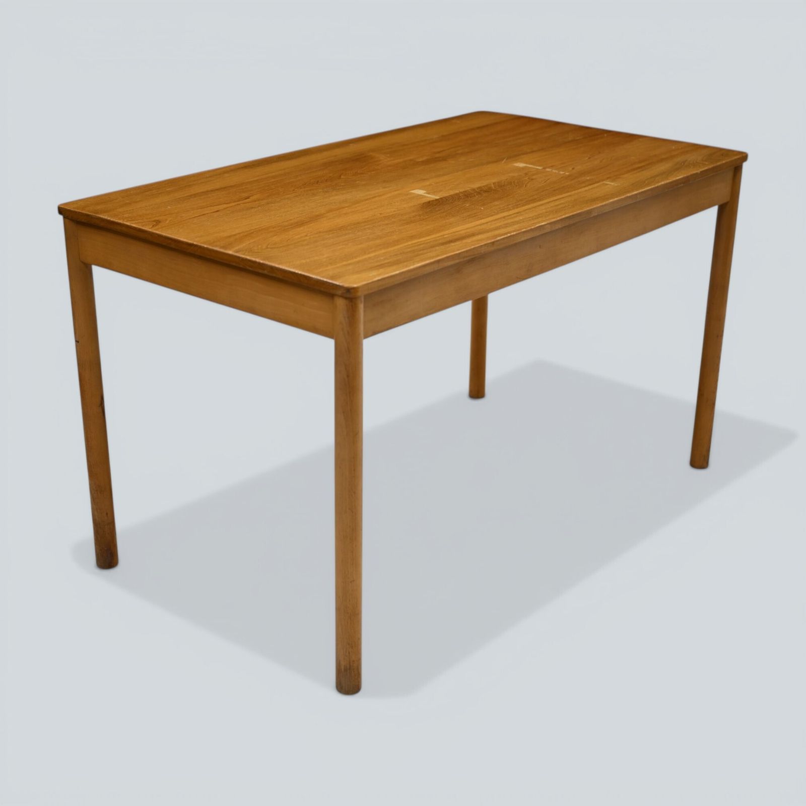 Ercol Dining Café Restaurant Table Elm Light Finish 2 Available Free Delivery photo vinterior