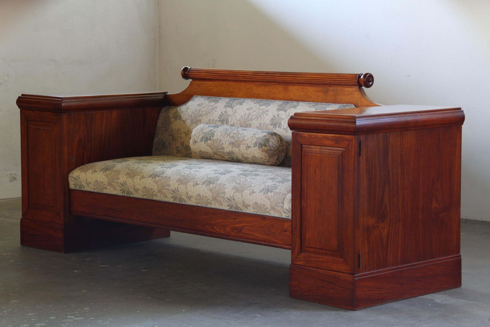 Vintage Oak Sofa / Couch, Antique Empire Danish Craftmanship 1880 1910s photo vintage