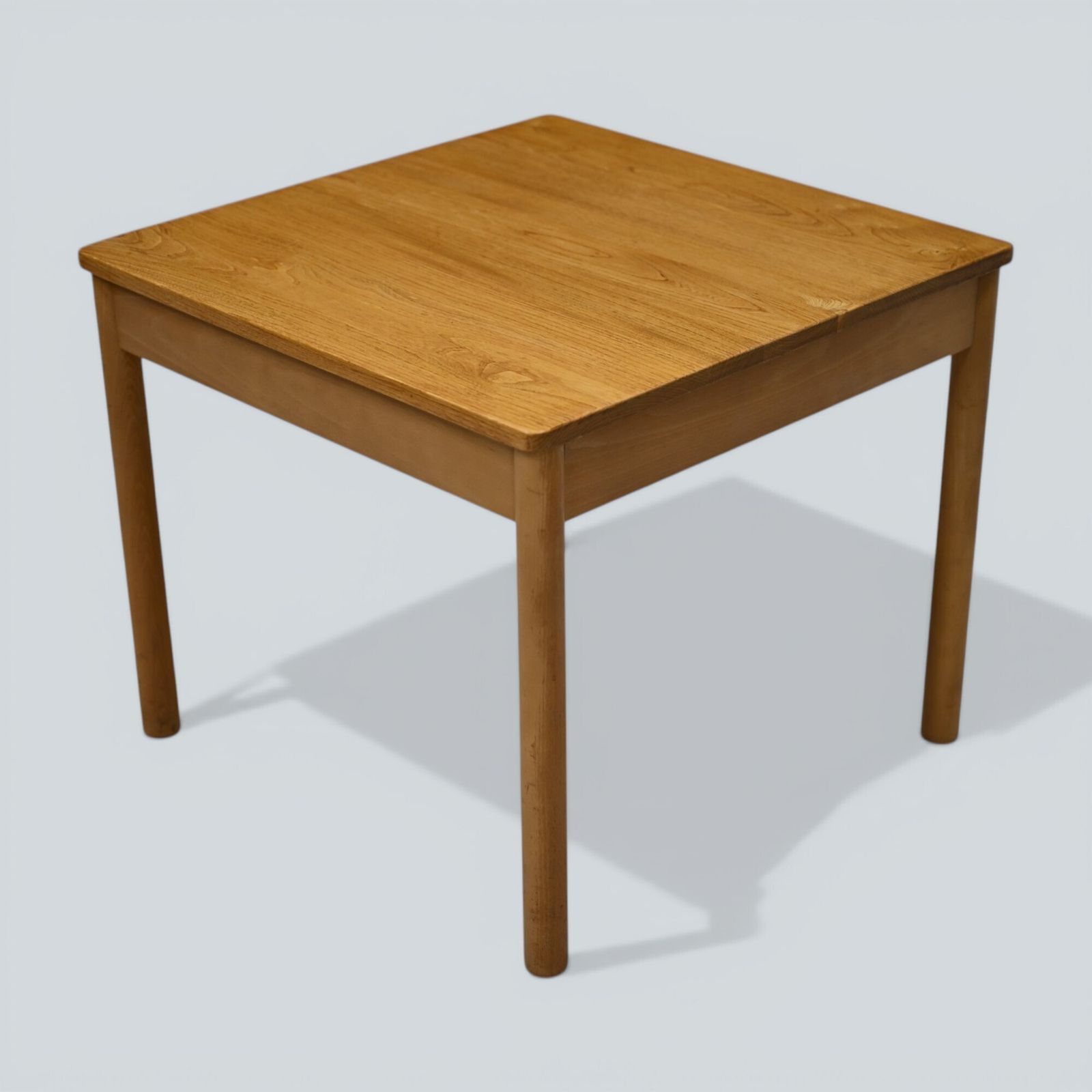 Ercol Side Coffee Supper Table Square Vintage Light Finish Free Uk Delivery photo vinterior