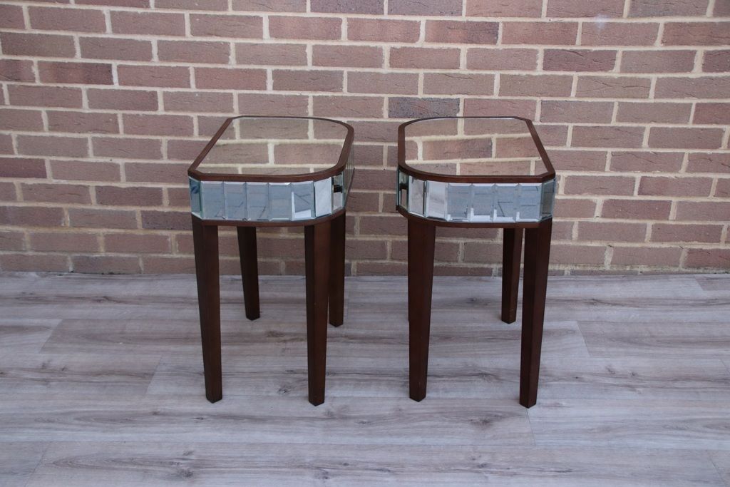 Pair Of Mirrored Bedside Tables photo buy