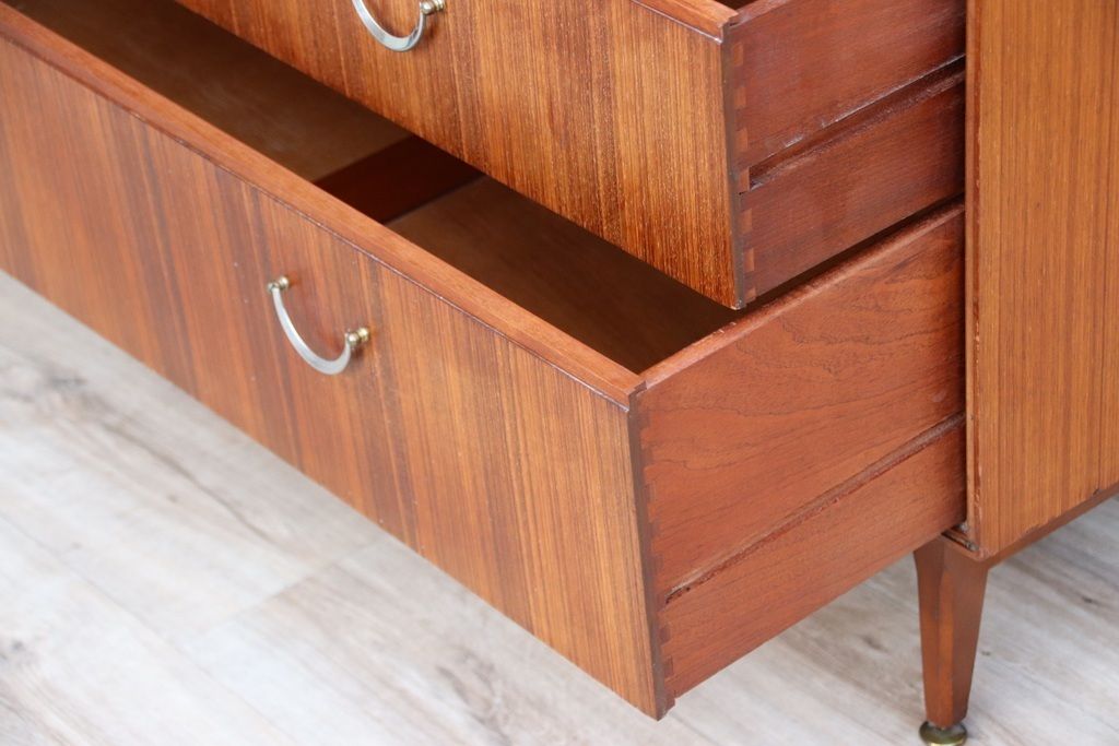 photo furniture Meredew Mid Century Teak Wood Chest Of Drawers