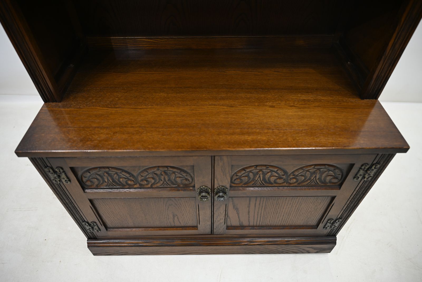 photo vintage Old Charm Wall Unit Bookcase Display Light Oak Vintage Free Uk Delivery