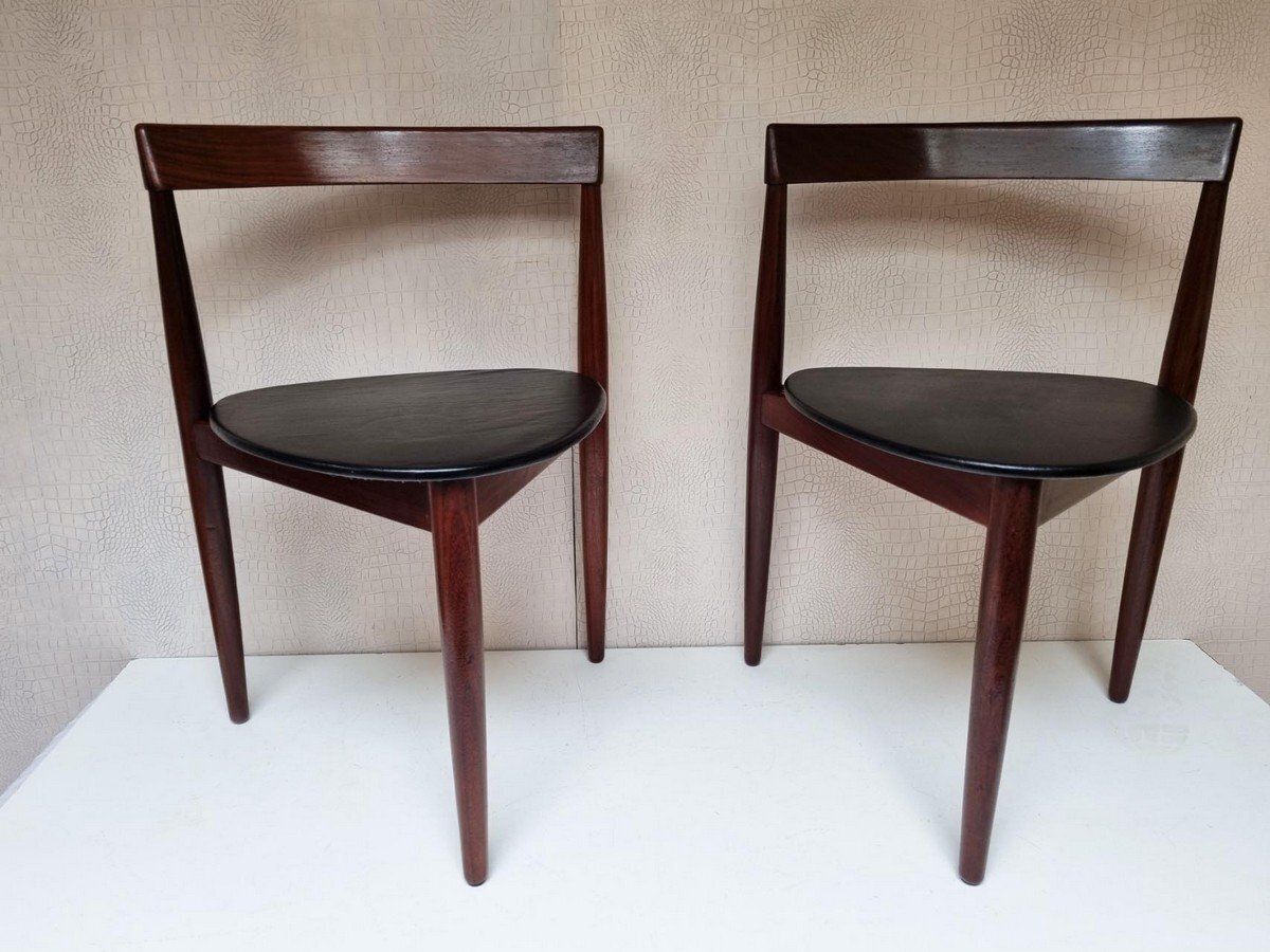 Danish Roundette Chairs By Hans Olsen For Frem Rojle, Denmark, 1960s, Set Of 2 photo furniture