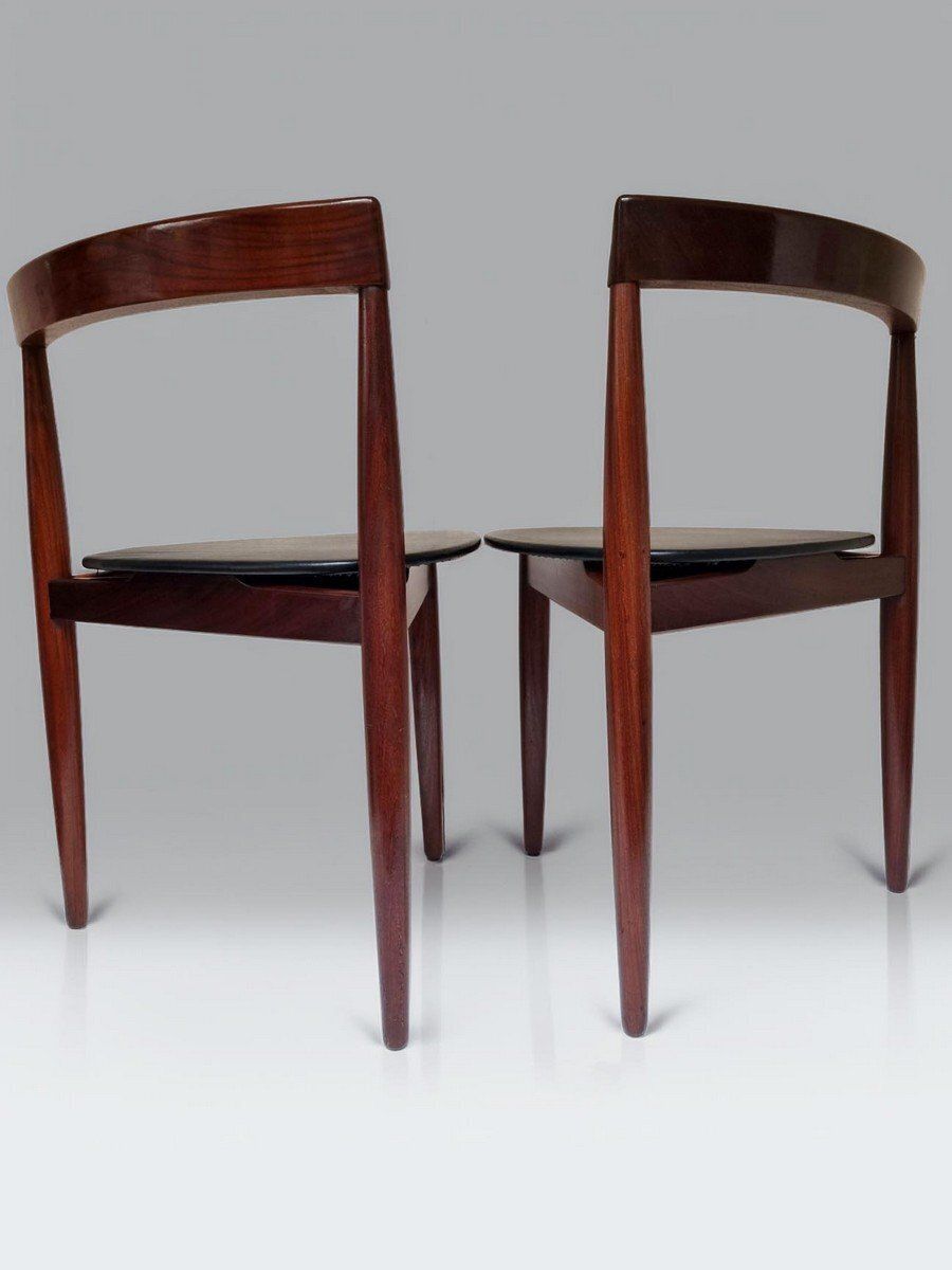 Danish Roundette Chairs By Hans Olsen For Frem Rojle, Denmark, 1960s, Set Of 2 photo vinterior