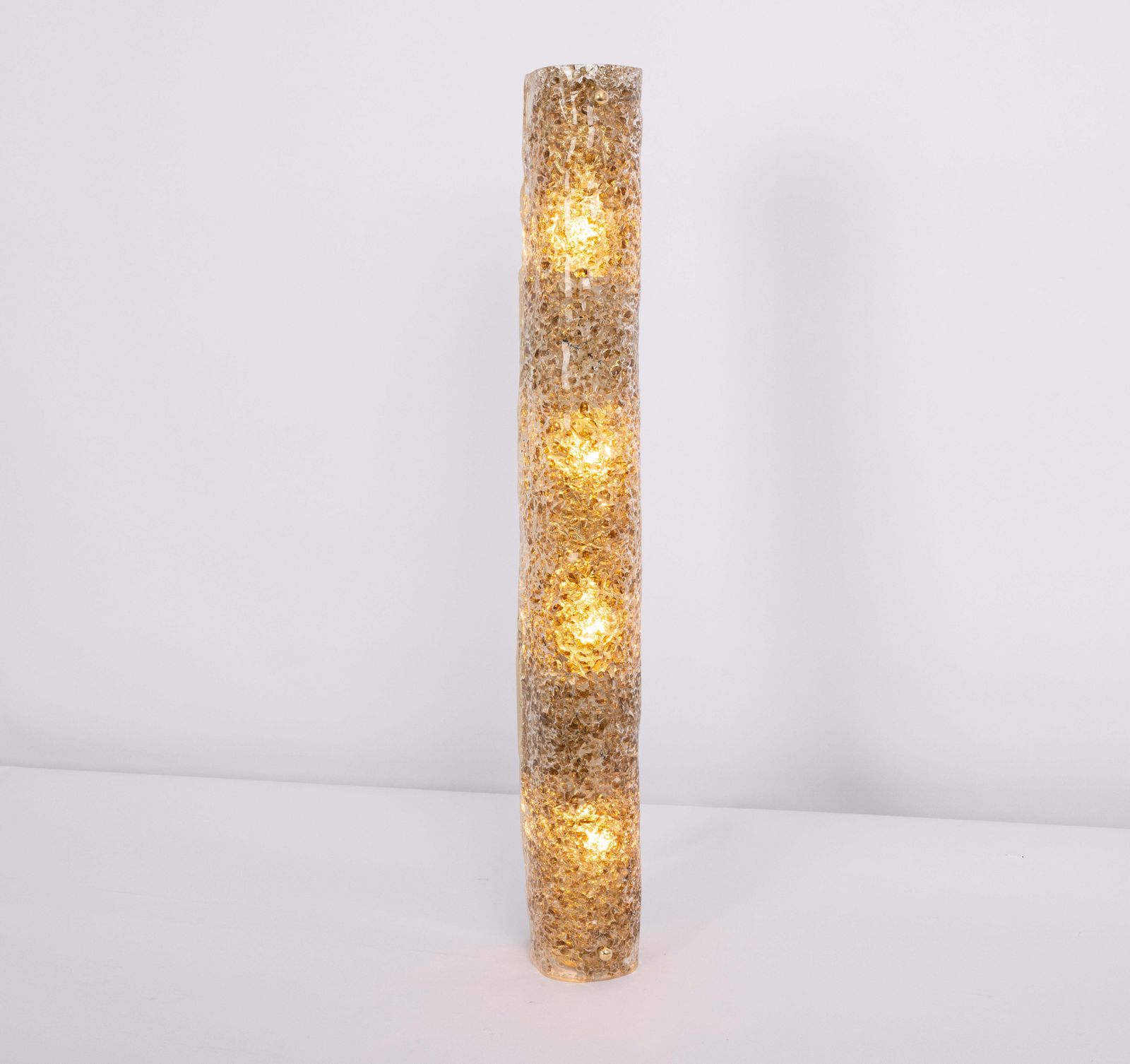 1 van 4 wandlampen met donker Murano-glas van Hillebrand, Duitsland, jaren 1970 photo buy