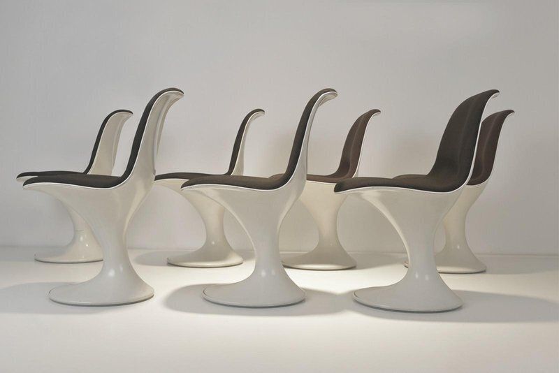 photo furniture Swivel Chairs By Markus Farner + Walter Grunder For Vitra, 1965, Set Of 7