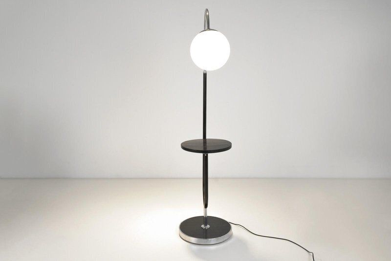Height Adjustable Floor Lamp By Josef Hurka For Napako, Czech Republic, 1935 photo furniture