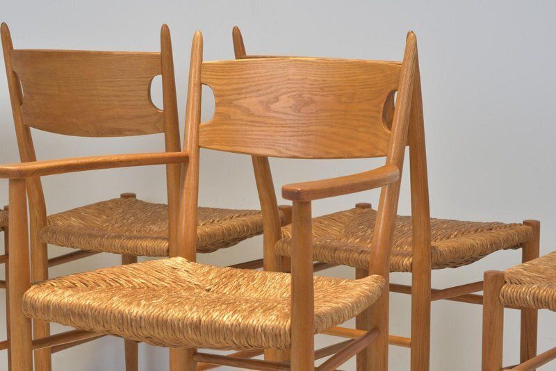 2780.0 Chair In Ash Wood By Charlotte Perriand, Germany, 1960, Set Of 6 photo
