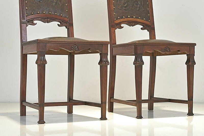 Art Nouveau Chairs, Germany, 1908, Set Of 2 photo Furniture