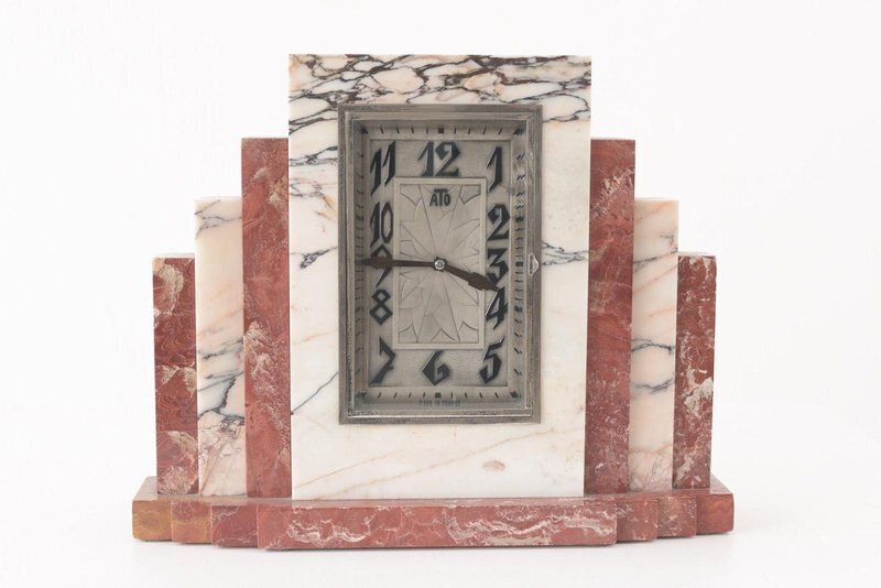 Ato Table Clock By Leon Hatot, France, 1925 photo Home Decor