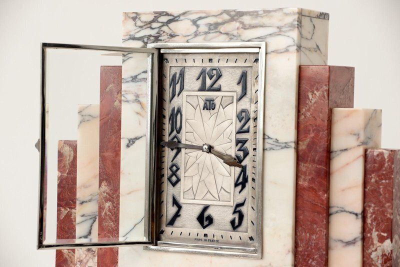 1199.0 Ato Table Clock By Leon Hatot, France, 1925 photo