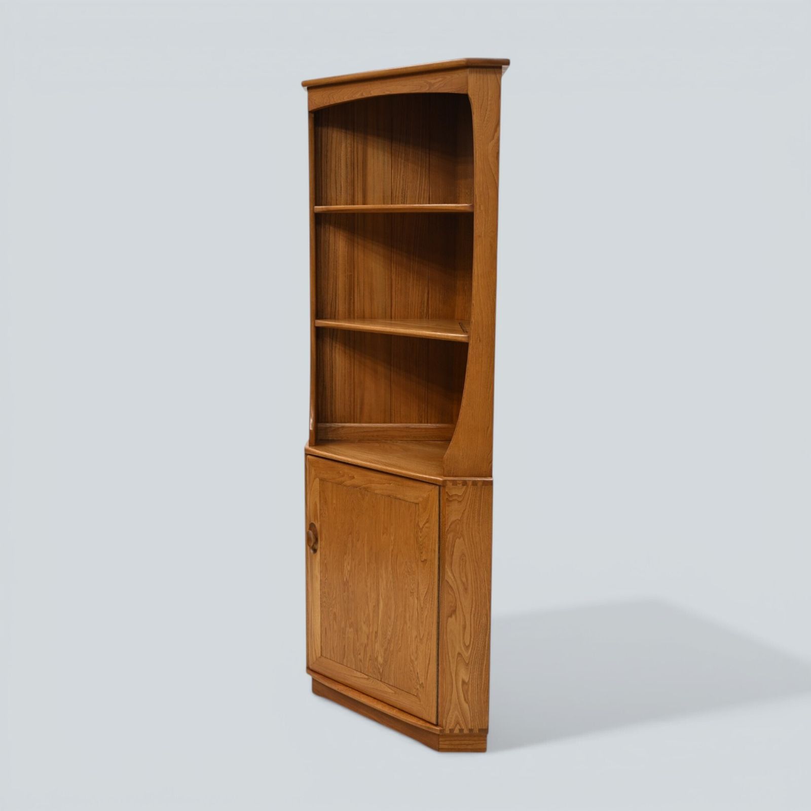 Genuine Ercol Windsor Corner Cabinet Light Finish Model 743 Free Uk Delivery photo furniture