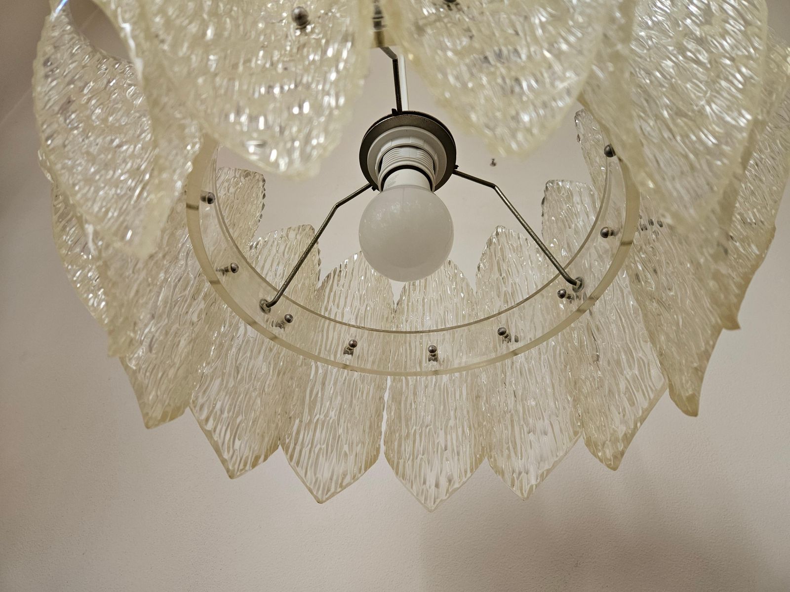 Zeldzame mid-century hanglamp, Duitsland, jaren 1970 photo vintage