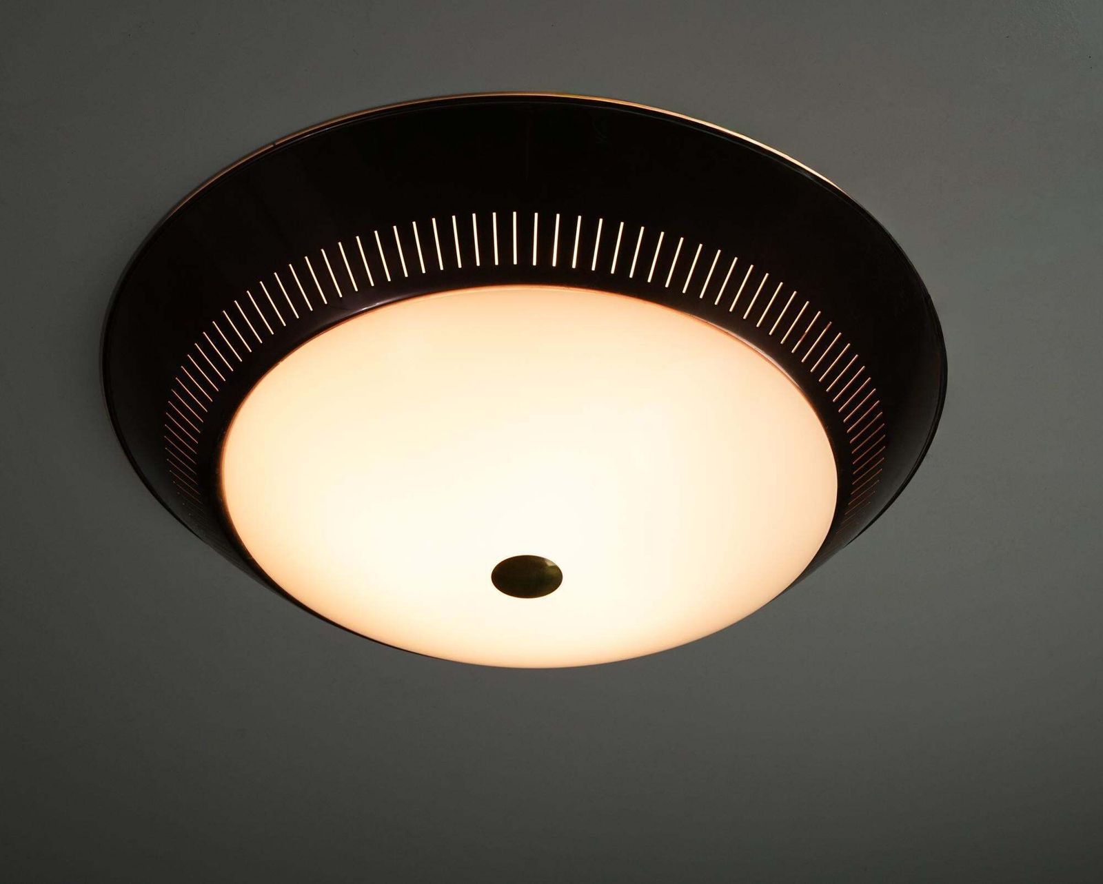 Scandinavian Modern Flush Mount, Lisa Johansson Pape, Orno Oy, 1950/1960s photo 3964.0