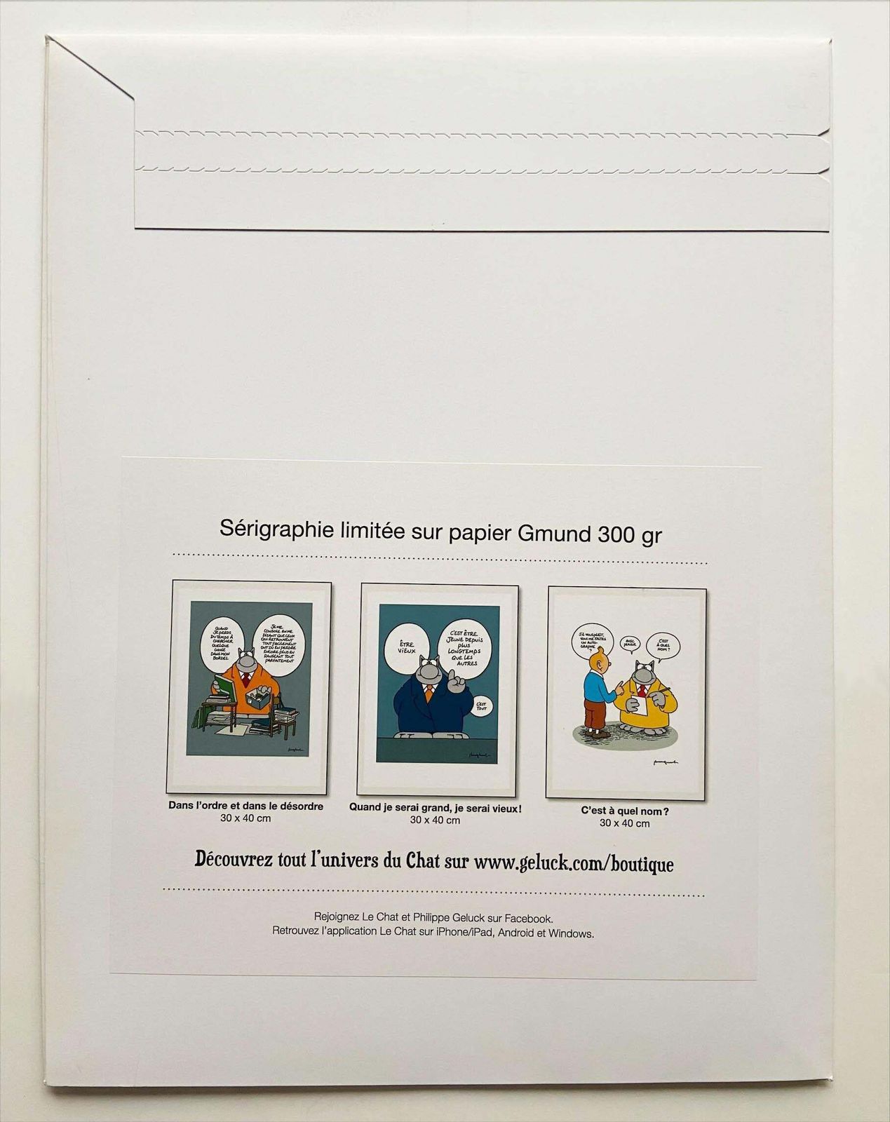 Le Chat And Tintin   Philippe Geluck photo for sale