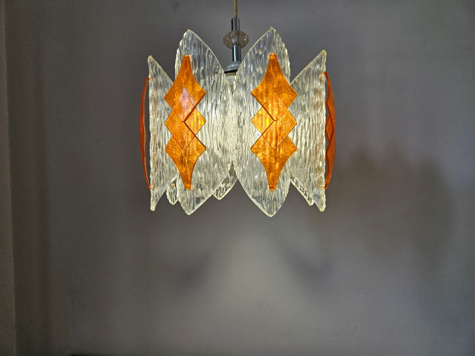 Rare Midcentury Pendant, Germany, 1970s photo buy