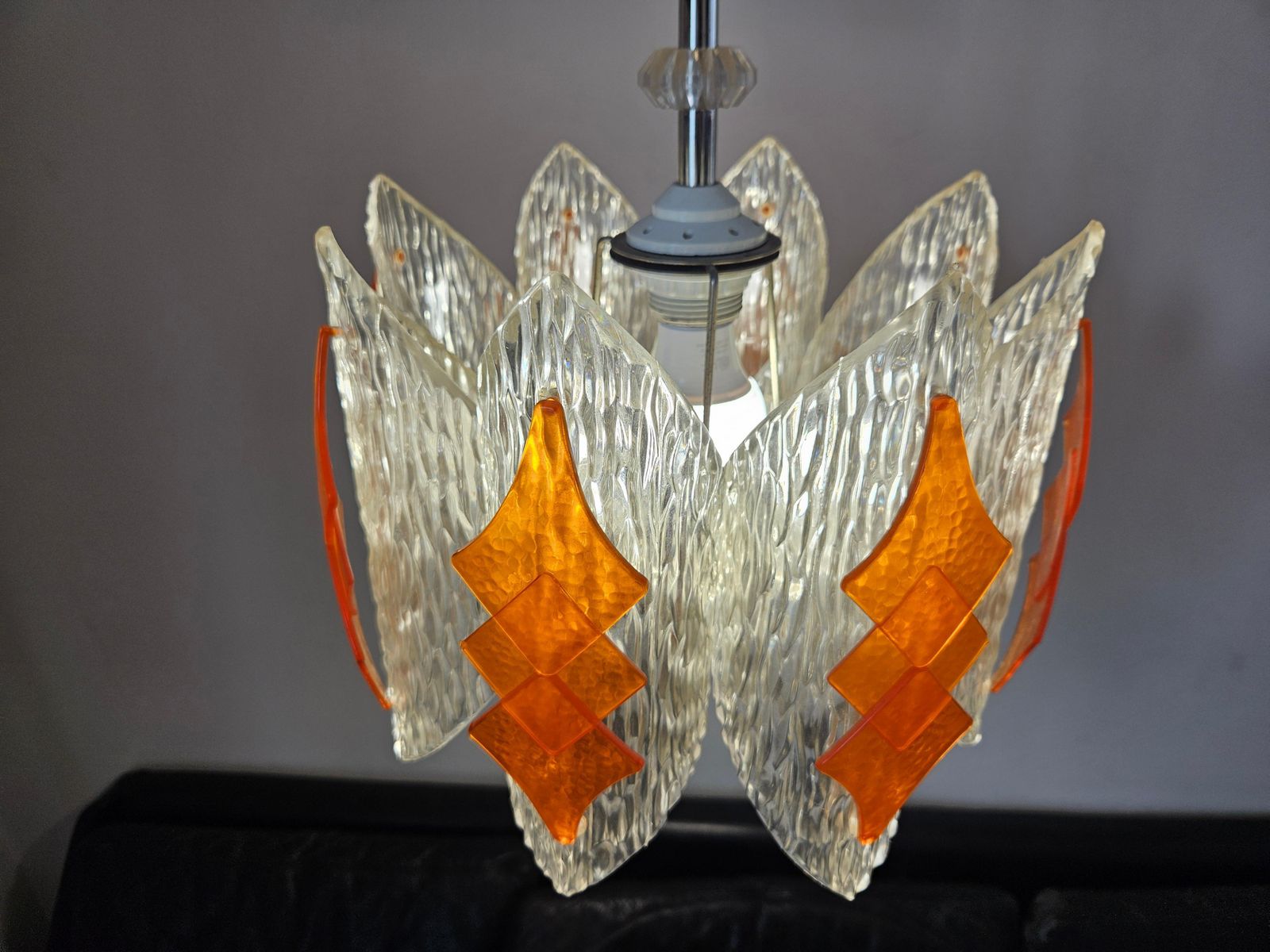 Verlichting Zeldzame Mid Century Hanglamp, Duitsland, Jaren 1970 photo