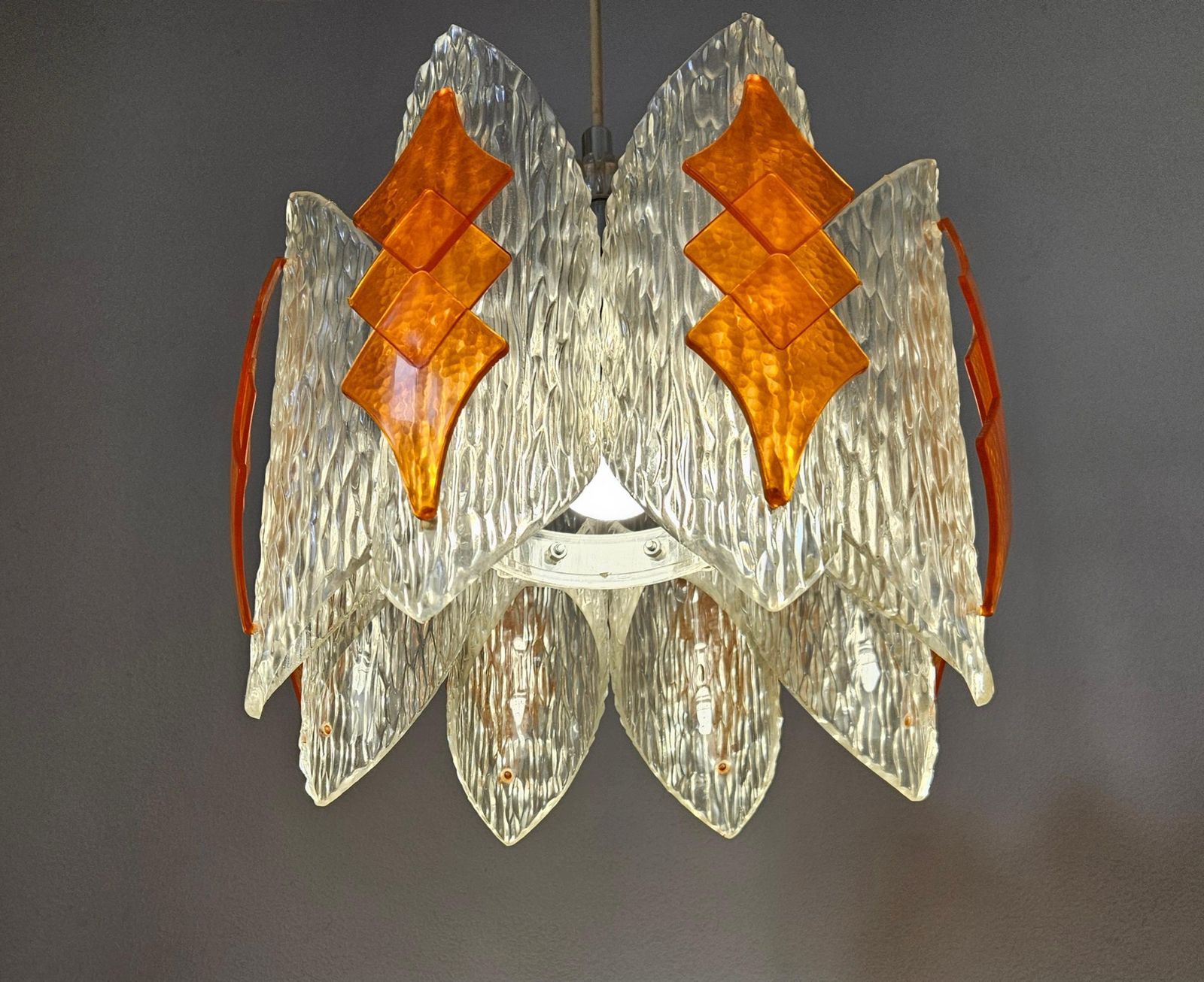 466.0 Rare Midcentury Pendant, Germany, 1970s photo